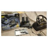 Mad Catz Dual Force Racing Wheel for PlayStation