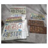 Vintage Indiana License Plates