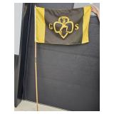 Girl Scout Flag on Pole