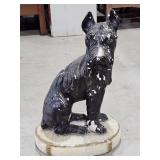 Concrete Scottie Dog Statue