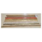Various Vintage Yardsticks