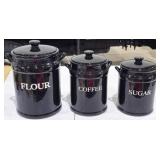(3) Homestead Living Kitchen Cannisters