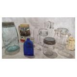 Vintage Masons Jar, Ball Jars and other Misc Items