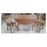 Drop Leaf Dining Table and Chairs
