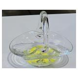 St Clair Glass Basket - Elwood Indiana