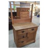 Vintage Oak Wash Stand