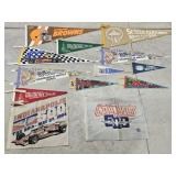 Various Vintage Pennants/Flags