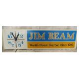 Jim Beam Light Up Clock Sign