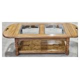 Oak Fold Down Coffee Table