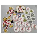 Vintage Reddy Kilowatt Patches and Coasters?