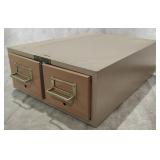 2 Drawer Card Filing Cabinet