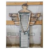 Wooden Shutter Angel Decor