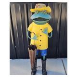 Metal Frog Yard Decor