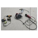 Skil Saw, Grinder, DeWalt Drill etc.
