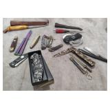 Various Pocket Knives Etc