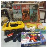 Vintage GI Joe Super Adventure Set and misc