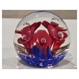 E.H.S. 1943 Glass Paperweight