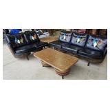 Vintage Oak Barrel Living Room Set