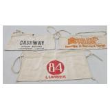(3) Vintage Nail Aprons