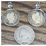 1903 Liberty Head Nickel & 1913/1915 Dimes