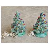 (2) Vintage Ceramic Christmas