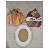 Fall/Pumpkin Decor + Hanging Picture Frame
