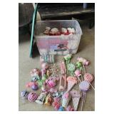 Candy Christmas Ornaments with 68 qt Tote