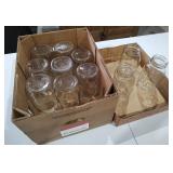 (11) Various Glass Quart Mason Jars