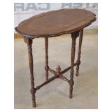 Wooden Oval Side Table