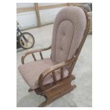Oak Glider Rocking Chair