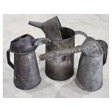 (3) Oil Pitchers/Cans