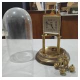 German Schatz Glass Dome Clock