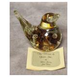 2004 Joe Rice Glass Bird Paperweight