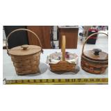 3 Longaberger Baskets