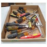 Flat of Various Hand Tools