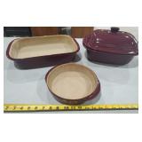 (3) Pampered Chef Baking Dishes