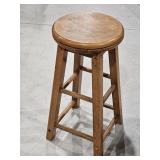 Wooden Spinning Bar Stool