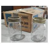 12 Glass Pint Canning Jars