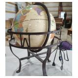 Light up Globe on Metal Stand