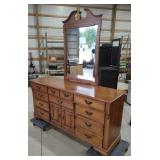 Tell City Wooden Dresser w/ Mirror