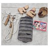 Cast Iron Cornbread Mold & Other Misc