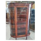 Wooden Claw foot Display Cabinet