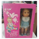 1963 Mattel Tiny Chatty Baby Doll w/case