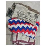 3 Afghan Blankets/Throws