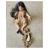 Timeless Native American Doll with Baby