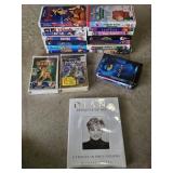 Princess Diana Book with Misc VHS Tapes & DVDs