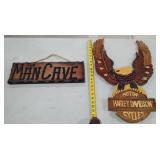 (2) Wooden Signs