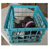 Milk Crate w/ Various Size Fittings