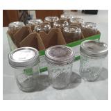 12 Glass Jelly Canning Jars