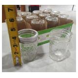 12 Glass Jelly Canning Jars